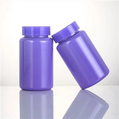 Bottiglia di plastica per imballaggio della pillola della capsula viola dell'ANIMALE DOMESTICO