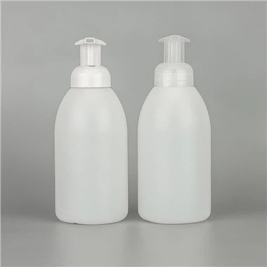 Flacone con pompa in schiuma per gel doccia shampoo traslucido